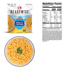 MACARONI AU FROMAGE READYWISE - PLEIN AIR CAMPING ET SURVIE - NOURRITURE