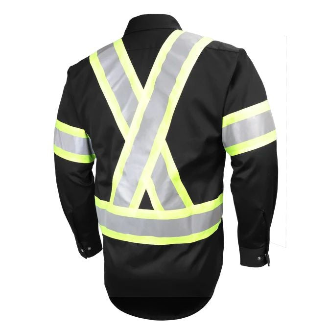 MANCHES LONGUES À BANDES RÉFLÉCHISSANTES À BOUTONS 625SX4 - VÊTEMENTS - CHEMISES DE TRAVAIL