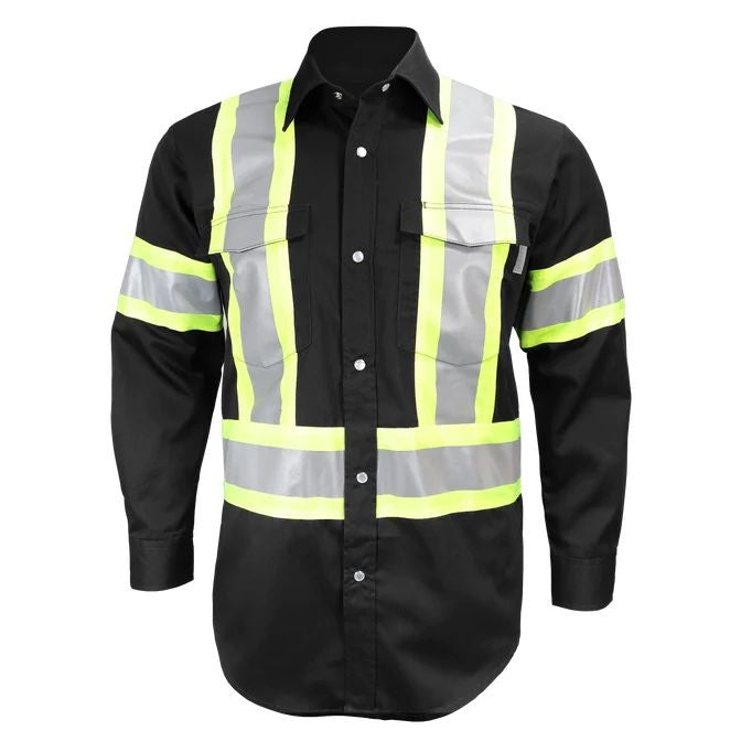 MANCHES LONGUES À BANDES RÉFLÉCHISSANTES À BOUTONS 625SX4 - VÊTEMENTS - CHEMISES DE TRAVAIL