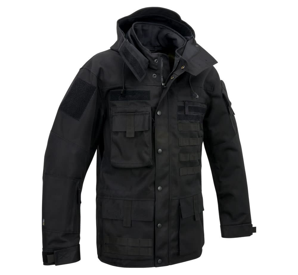 MANTEAU TACTIQUE DE TYPE COMMANDO BRANDIT - NOIR / SMALL - VÊTEMENTS - MANTEAUX ET VESTES