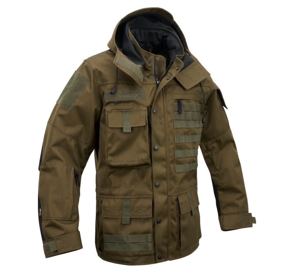MANTEAU TACTIQUE DE TYPE COMMANDO BRANDIT - VERT OLIVE / SMALL - VÊTEMENTS - MANTEAUX ET VESTES