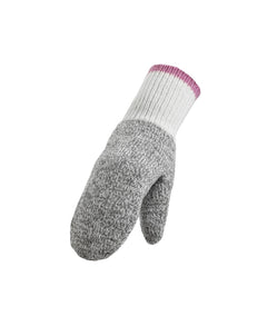 MITAINE CLASSIQUE EN LAINE ET POLYPROPYLÈNE - GRIS ET ROSE / PETIT - VÊTEMENTS - GANTS ET MITAINES