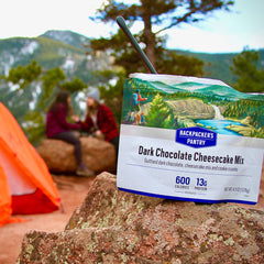 MOUSSE GÂTEAU FROMAGE CHOCOLAT NOIR - 1 PORTION - BACKPACKERS PANTRY - PLEIN AIR CAMPING ET SURVIE - NOURRITURE