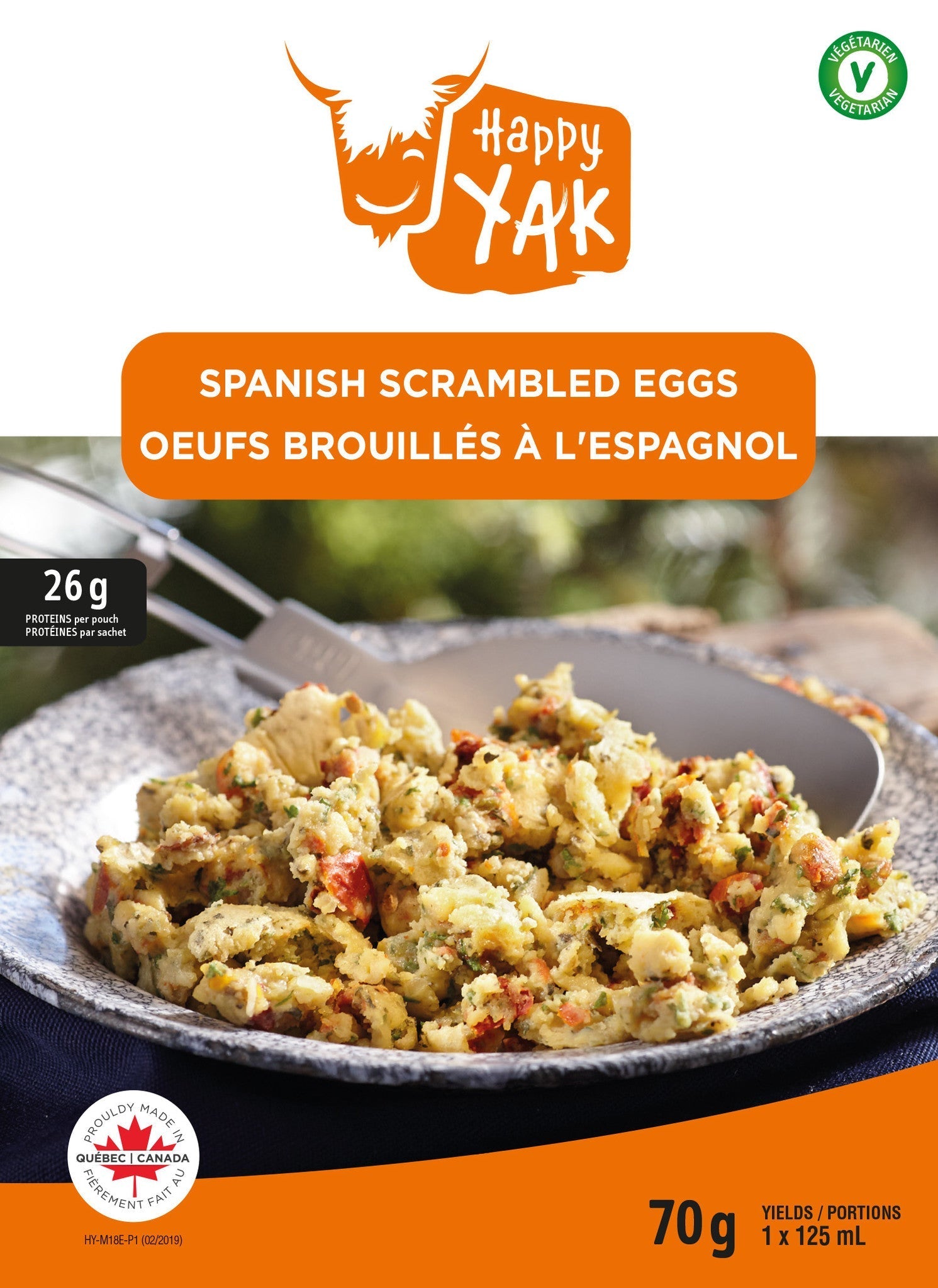 OEUFS BROUILLÉS À L’ESPAGNOL HAPPY YAK - PLEIN AIR CAMPING ET SURVIE - NOURRITURE