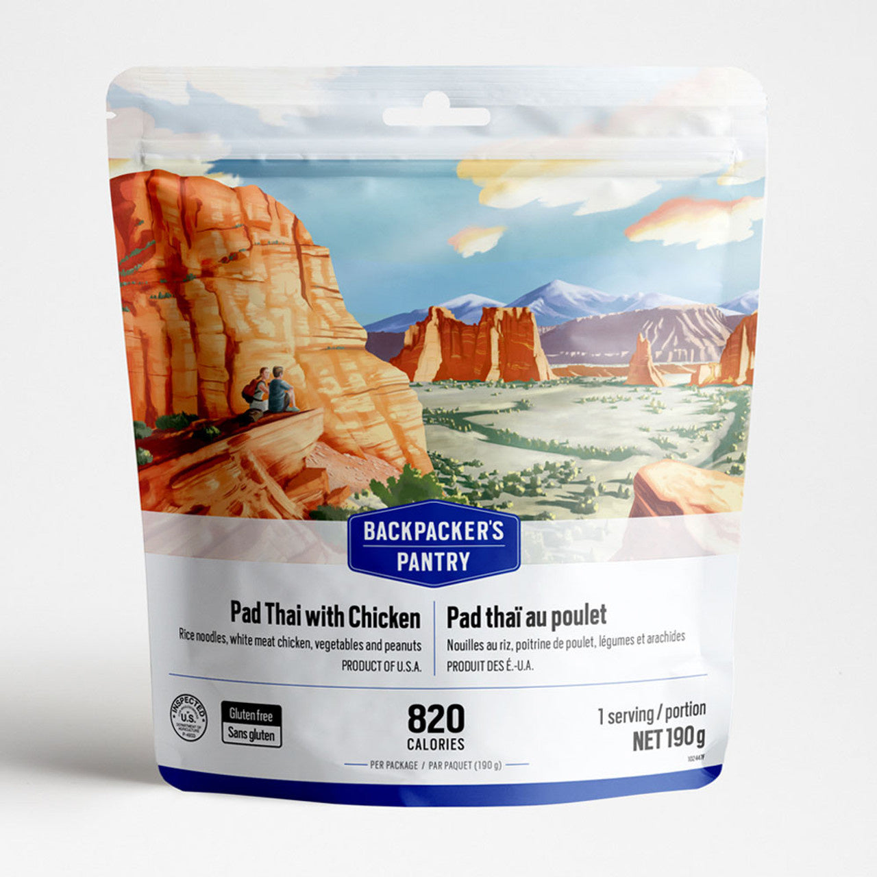 PAD THAï AU POULET -1 PORTION - BACKPACKERS PANTRY - PLEIN AIR CAMPING ET SURVIE - NOURRITURE
