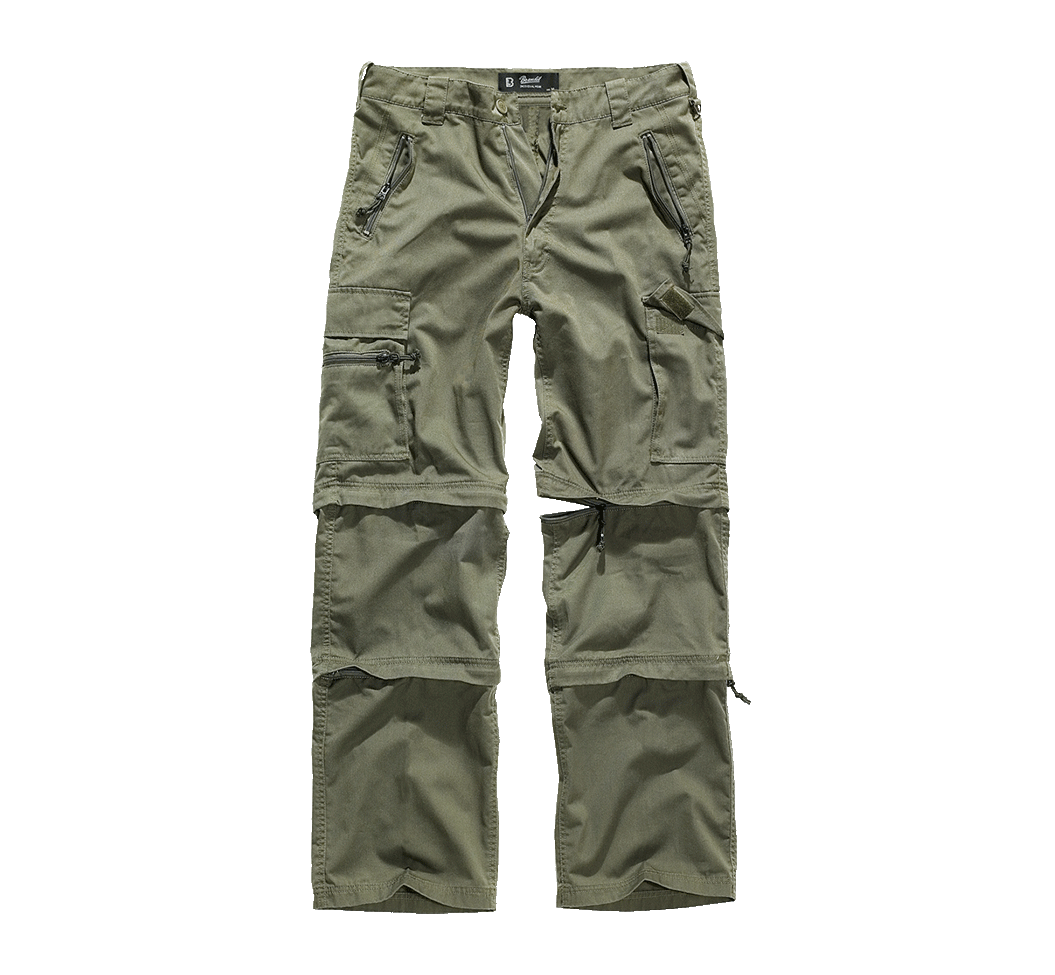 PANTALON CONVERTIBLE BRANDIT - VERT OLIVE / SMALL - VÊTEMENTS - PANTALONS MILITAIRES ET COMBATS