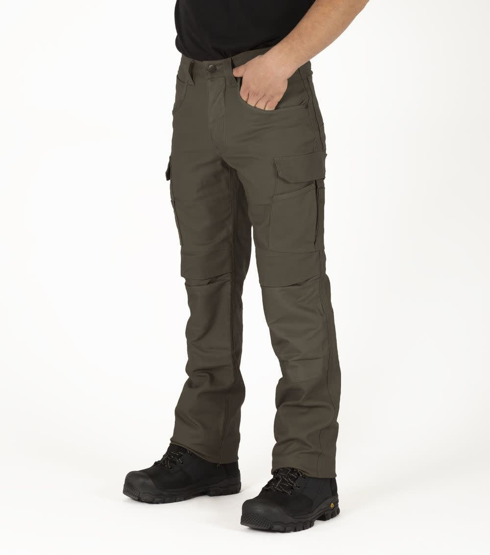 PANTALON MULTIPOCHE EN CANEVAS EXTENSIBLE NAT’S - VERT FUMÉ / 28 - VÊTEMENTS - PANTALONS DE TRAVAIL