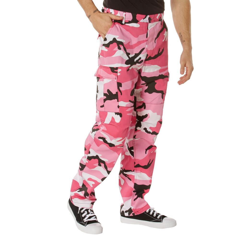 PANTALONS DE COMBAT BDU CAMO - ROSE / SMALL - VÊTEMENTS - PANTALONS MILITAIRES ET COMBATS
