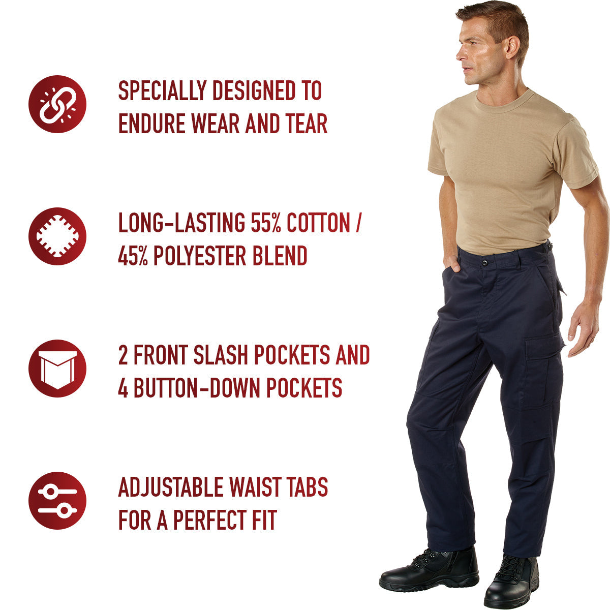 PANTALONS DE COMBAT BDU TACTIQUES ROTHCO - VÊTEMENTS - PANTALONS MILITAIRES ET COMBATS
