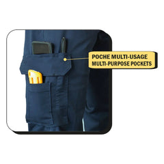 PANTALONS DE TRAVAIL CARGO EXTENSIBLES DOUBLÉS MODÈLE 011EXD - PANTALONS DOUBLÉS