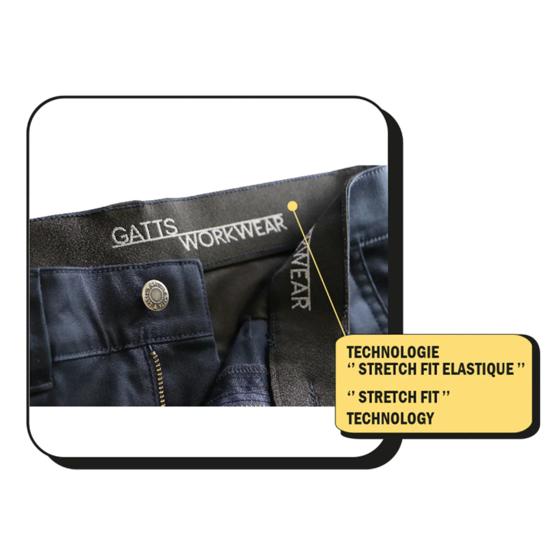 PANTALONS DE TRAVAIL CARGO EXTENSIBLES DOUBLÉS MODÈLE 011EXD - PANTALONS DOUBLÉS