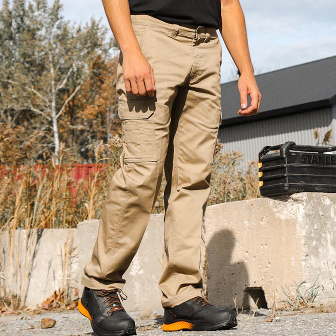 PANTALONS DE TRAVAIL CARGO EXTENSIBLES MODÈLE 011EX - BEIGE-KAKI / 28 / 32 - VÊTEMENTS - PANTALONS DE TRAVAIL