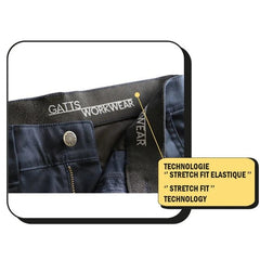 PANTALONS DE TRAVAIL EXTENSIBLES COUPE DROITE MODÈLE 777EX - VÊTEMENTS - PANTALONS DE TRAVAIL
