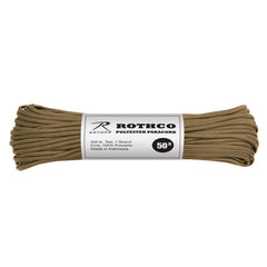 PARACORDE ROTHCO 550 LB TYPE III 100 PIEDS - COYOTE - PLEIN AIR CAMPING ET SURVIE - CORDAGES