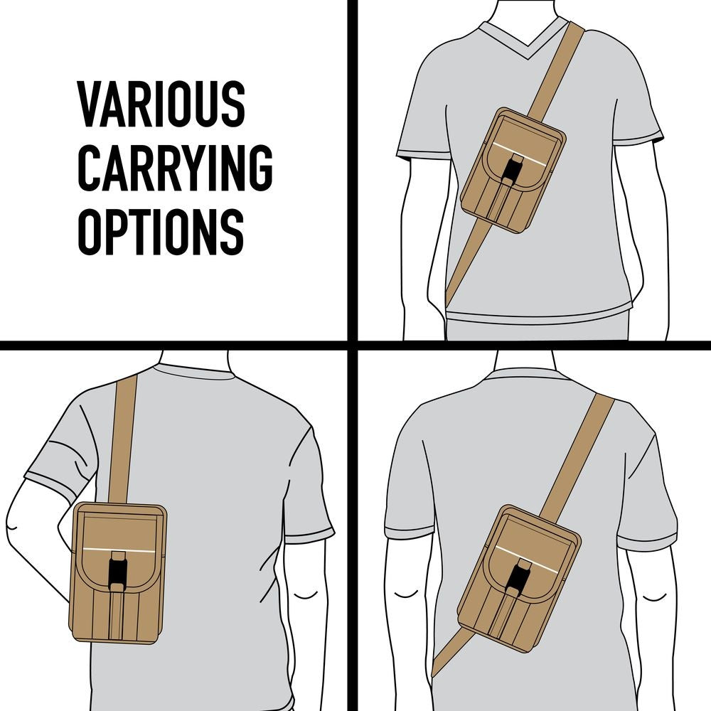 POCHETTE EN CANVAS ÉPAIS POUR PASSEPORT - SACS ET RANGEMENT - SACS BANDOUILÈRE