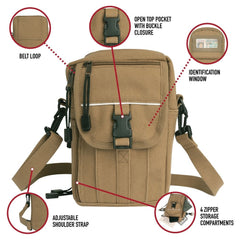 POCHETTE EN CANVAS ÉPAIS POUR PASSEPORT - SACS ET RANGEMENT - SACS BANDOUILÈRE