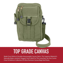 POCHETTE EN CANVAS ÉPAIS POUR PASSEPORT - SACS ET RANGEMENT - SACS BANDOUILÈRE