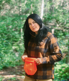 POLAR ZIP À CARREAUX BRUN POUR FEMME POULE DES BOIS - VÊTEMENTS - VÊTEMENTS POUR FEMME