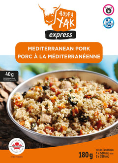PORC À LA MÉDITERRANÉENNE HAPPY YAK - PLEIN AIR CAMPING ET SURVIE - NOURRITURE