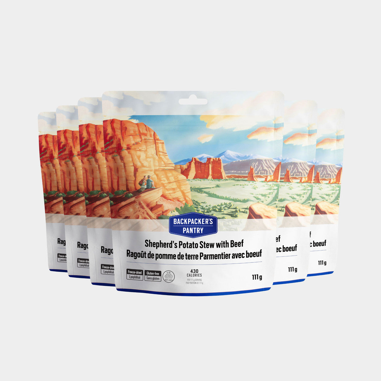 RAGOÛT DE POMME DE TERRE PARMENTIER AVEC BOEUF - 1 PORTION - BACKPACKERS PANTRY - PLEIN AIR CAMPING ET SURVIE