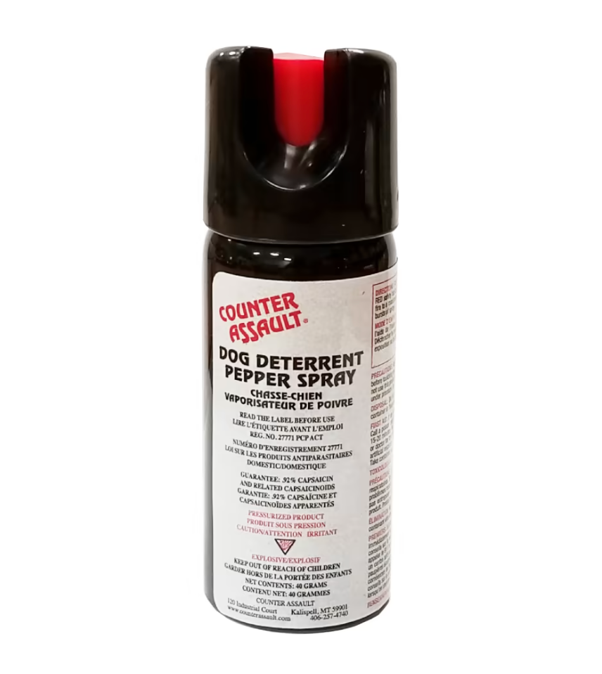 RÉPULSIF POUR CHIENS AVEC ÉTUI COUNTER ASSAULT - PLEIN AIR CAMPING ET SURVIE - RÉPULSIFS