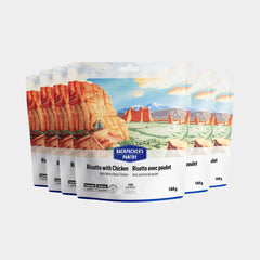 RISOTTO AVEC POULET - 1 PORTION - BACKPACKERS PANTRY - PLEIN AIR CAMPING ET SURVIE - NOURRITURE