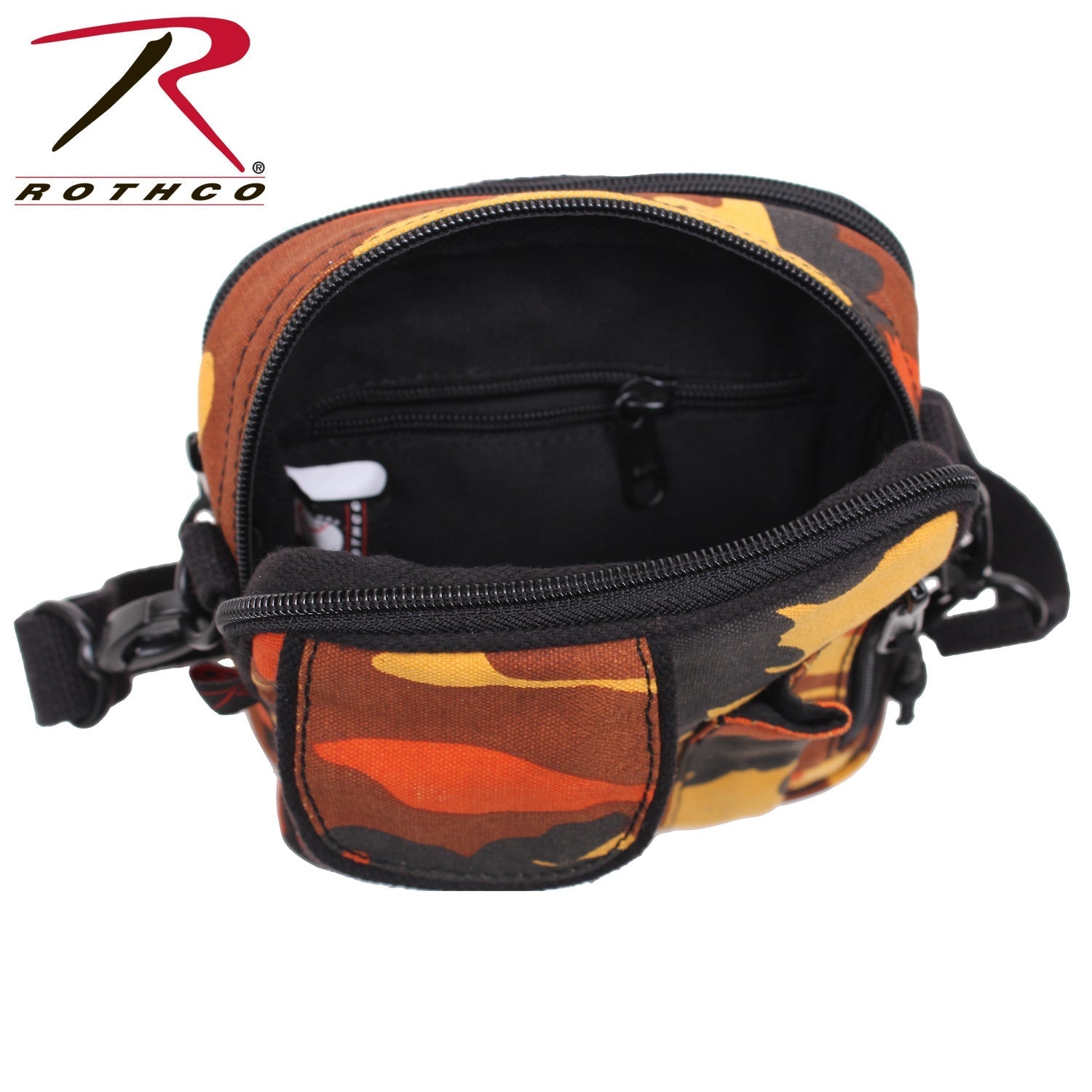 SAC À BANDOULIÈRE D’EXCURSION ORGANISATEUR - CAMO ORANGE - SACS ET RANGEMENT - SACS BANDOUILÈRE