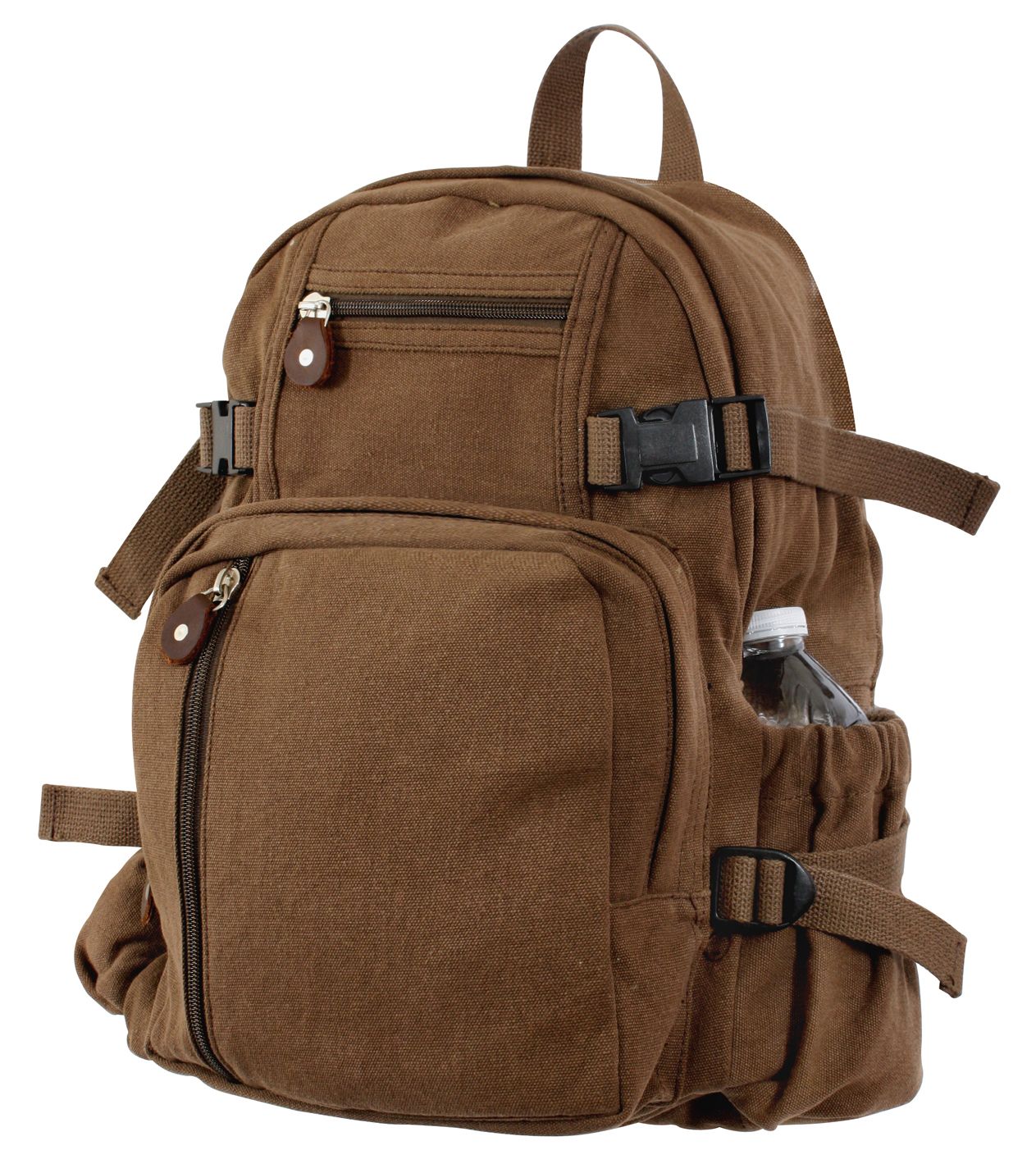 SAC À DOS COMPACT EN CANVAS VINTAGE - BRUN TERRE - SACS ET RANGEMENT - SACS À