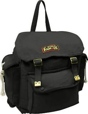 SAC À DOS EN TOILE - NOIR - SACS ET RANGEMENT - SACS À