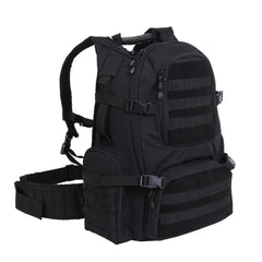 SAC À DOS TACTIQUE MULTI-COMPARTIMENTS ET MOLLE - NOIR - SACS ET RANGEMENT - SACS À
