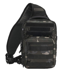 SAC D’ASSAUT MOYEN US COOPER 8L À BANDOUILIÈRE BRANDIT - CAMO FONCÉ - SACS ET RANGEMENT - SACS BANDOUILÈRE