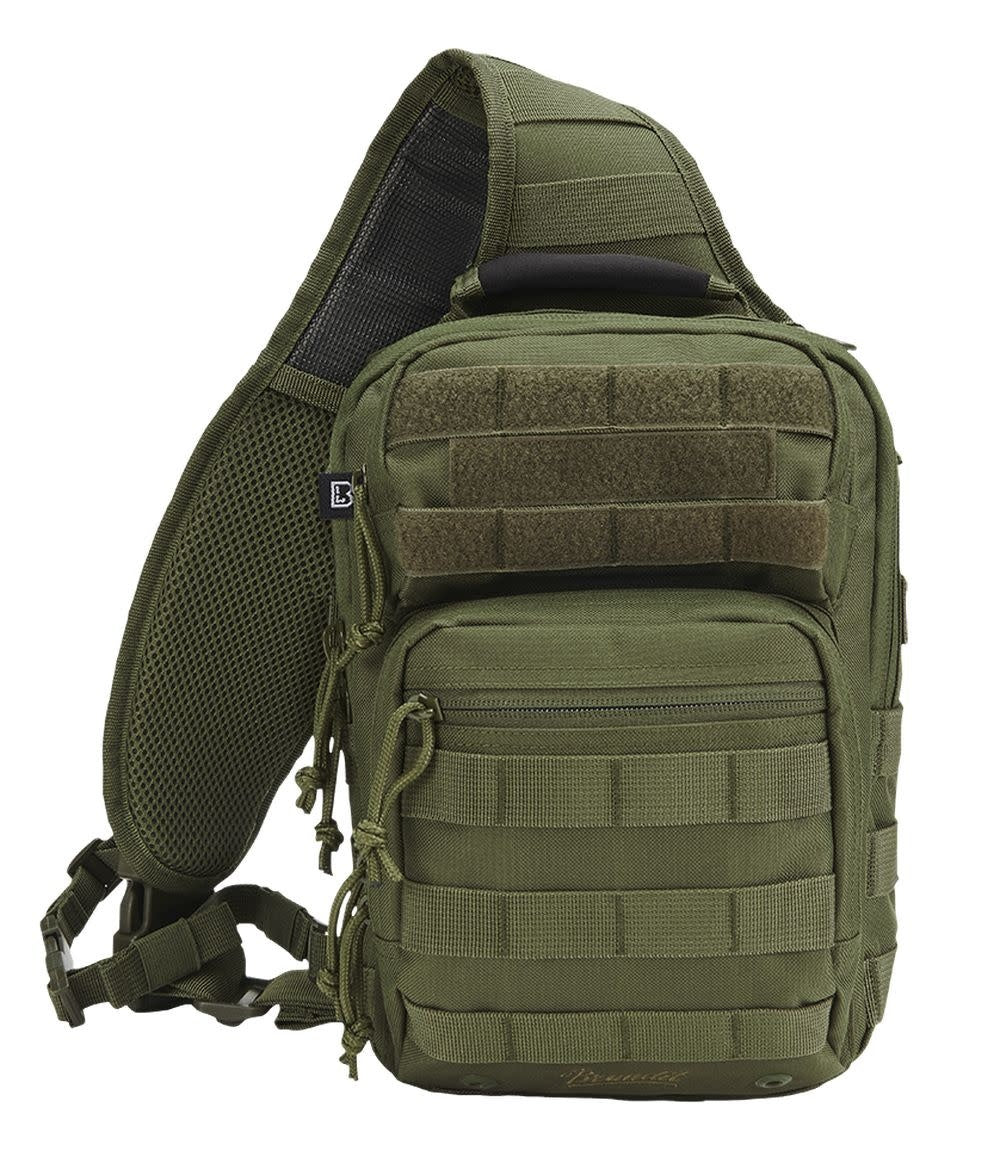 SAC D’ASSAUT MOYEN US COOPER 8L À BANDOUILIÈRE BRANDIT - VERT OLIVE - SACS ET RANGEMENT - SACS BANDOUILÈRE