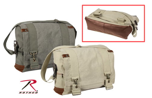 SAC EN CANVAS DE MESSAGER POUR PILOTE DE B-15 - VINTAGE - SACS ET RANGEMENT - SACS BANDOUILÈRE