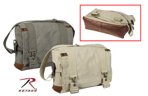 SAC EN CANVAS DE MESSAGER POUR PILOTE DE B-15 - VINTAGE
