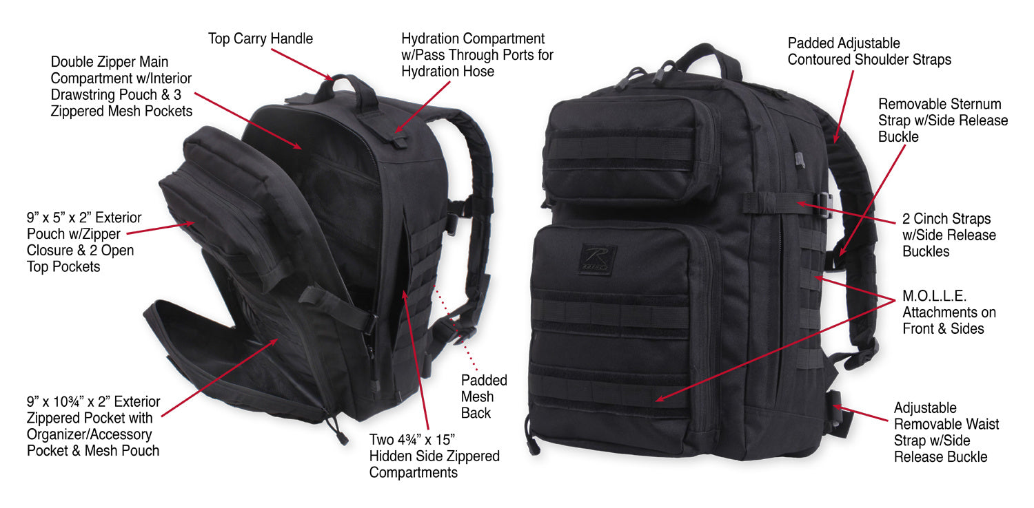 SAC TACTIQUE D’ÉVACUATION ROTHCO - SACS ET RANGEMENT - SACS À
