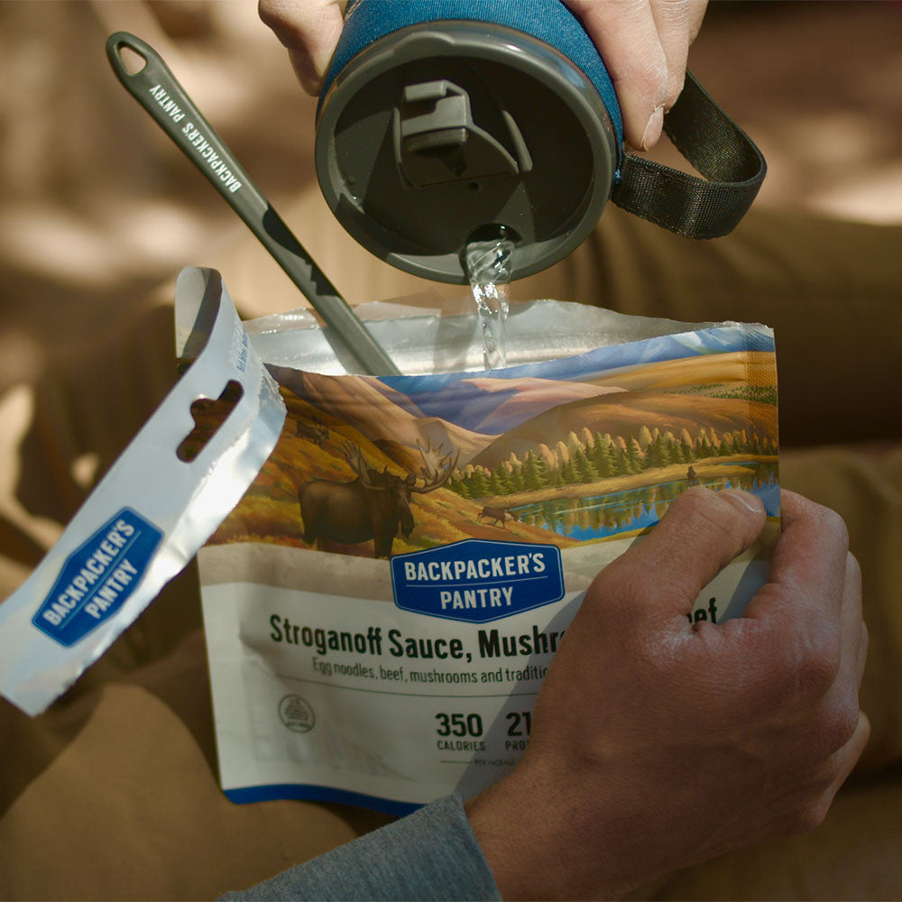 SAUCE STROGANOFF CHAMPIGNONS ET BOEUF - 1 PORTION - BACKPACKERS PANTRY - PLEIN AIR CAMPING ET SURVIE - NOURRITURE