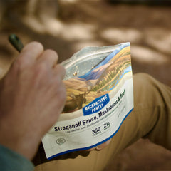 SAUCE STROGANOFF CHAMPIGNONS ET BOEUF - 1 PORTION - BACKPACKERS PANTRY - PLEIN AIR CAMPING ET SURVIE - NOURRITURE