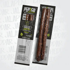 SAUCISSON SEC PEP2GO CHEDDAR ET JALAPEÑO - PLEIN AIR CAMPING ET SURVIE - NOURRITURE