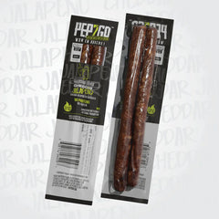 SAUCISSON SEC PEP2GO CHEDDAR ET JALAPEÑO - PLEIN AIR CAMPING ET SURVIE - NOURRITURE
