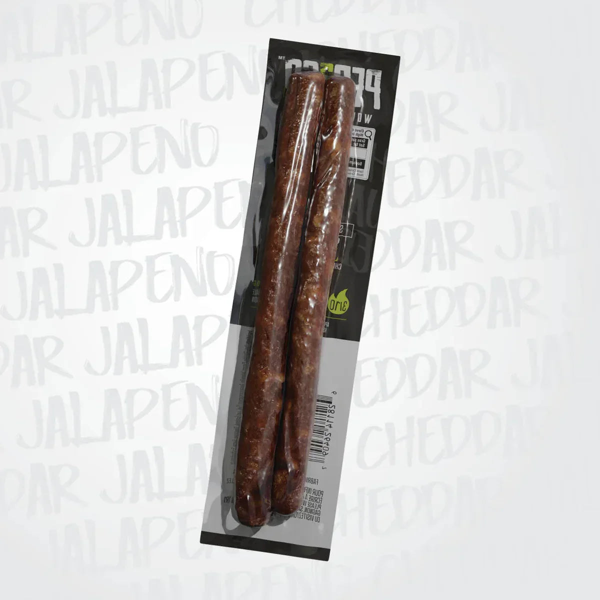 SAUCISSON SEC PEP2GO CHEDDAR ET JALAPEÑO - PLEIN AIR CAMPING ET SURVIE - NOURRITURE