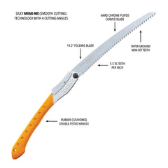 SCIE PLIANTE SILKY SAWS BIGBOY 2000 360MM DENTS EXTRA LARGE - COUTEAUX ET OUTILS - SCIES