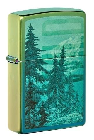 ZIPPO AVEC MONTAGNES AUX SOMMETS ENNEIGÉS