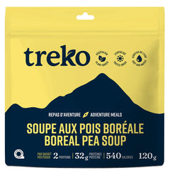 SOUPE AUX POIS BORÉALE TREKO - 2 PORTIONS PAR SACHET - PLEIN AIR CAMPING ET SURVIE - NOURRITURE