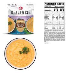 SOUPE AUX POMMES DE TERRE ET FROMAGE READYWISE - PLEIN AIR CAMPING ET SURVIE - NOURRITURE
