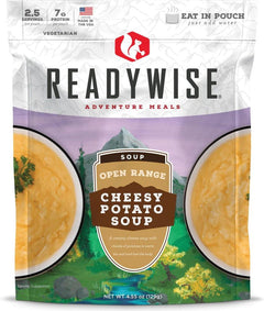 SOUPE AUX POMMES DE TERRE ET FROMAGE READYWISE - PLEIN AIR CAMPING ET SURVIE - NOURRITURE