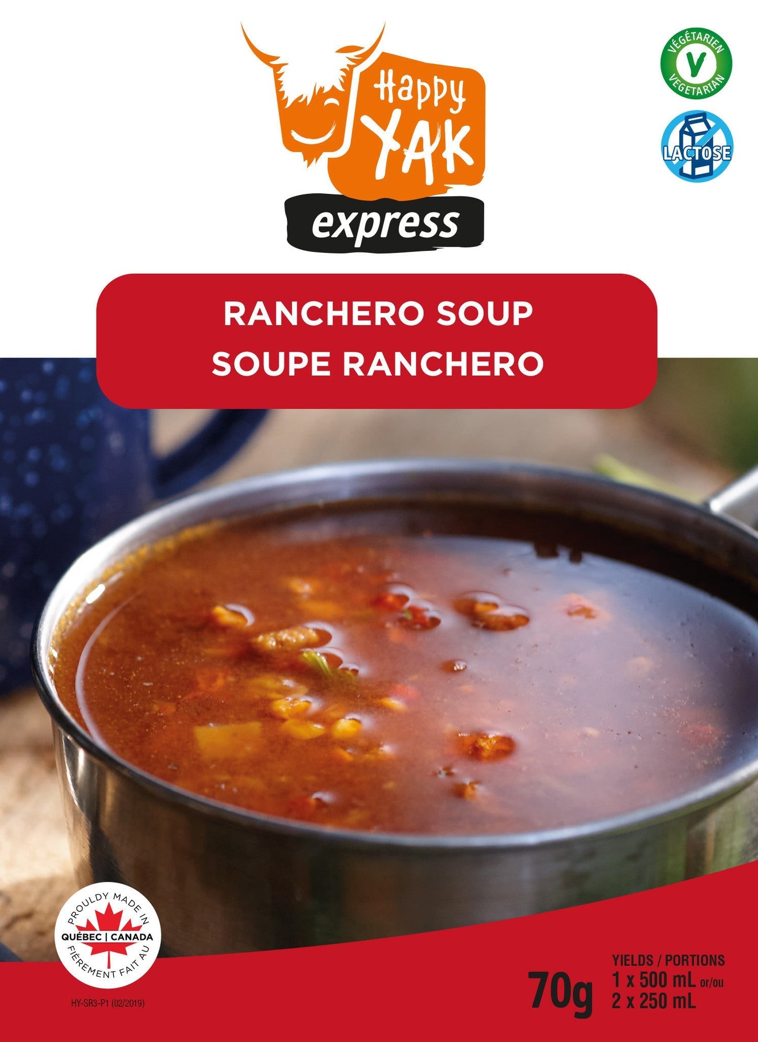 SOUPE RANCHERO HAPPY YAK - PLEIN AIR CAMPING ET SURVIE - NOURRITURE