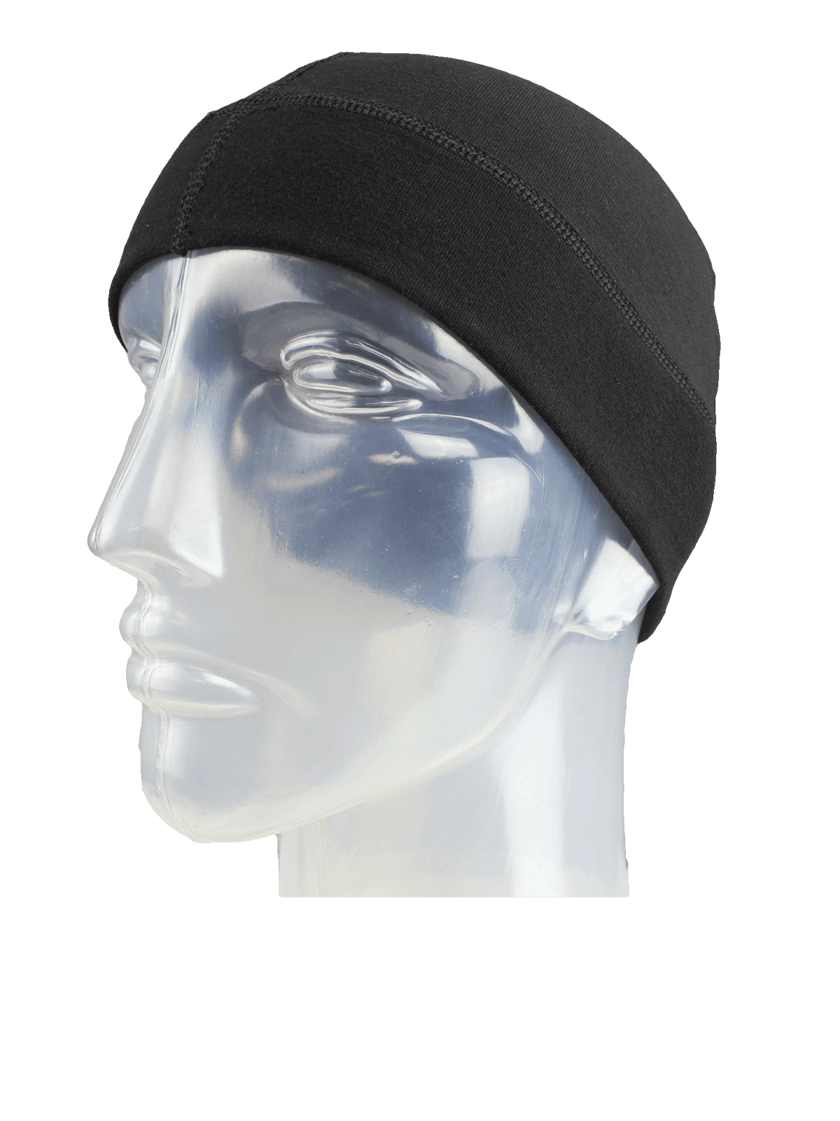 Sous-casque Seirus Thermax Skull Liner noir, vue de profil