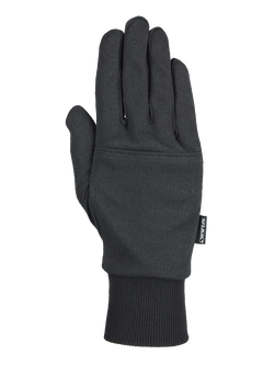 Sous-gant Seirus Thermax Heat Pocket noir, dos de la main avec poche pour chaufferette
