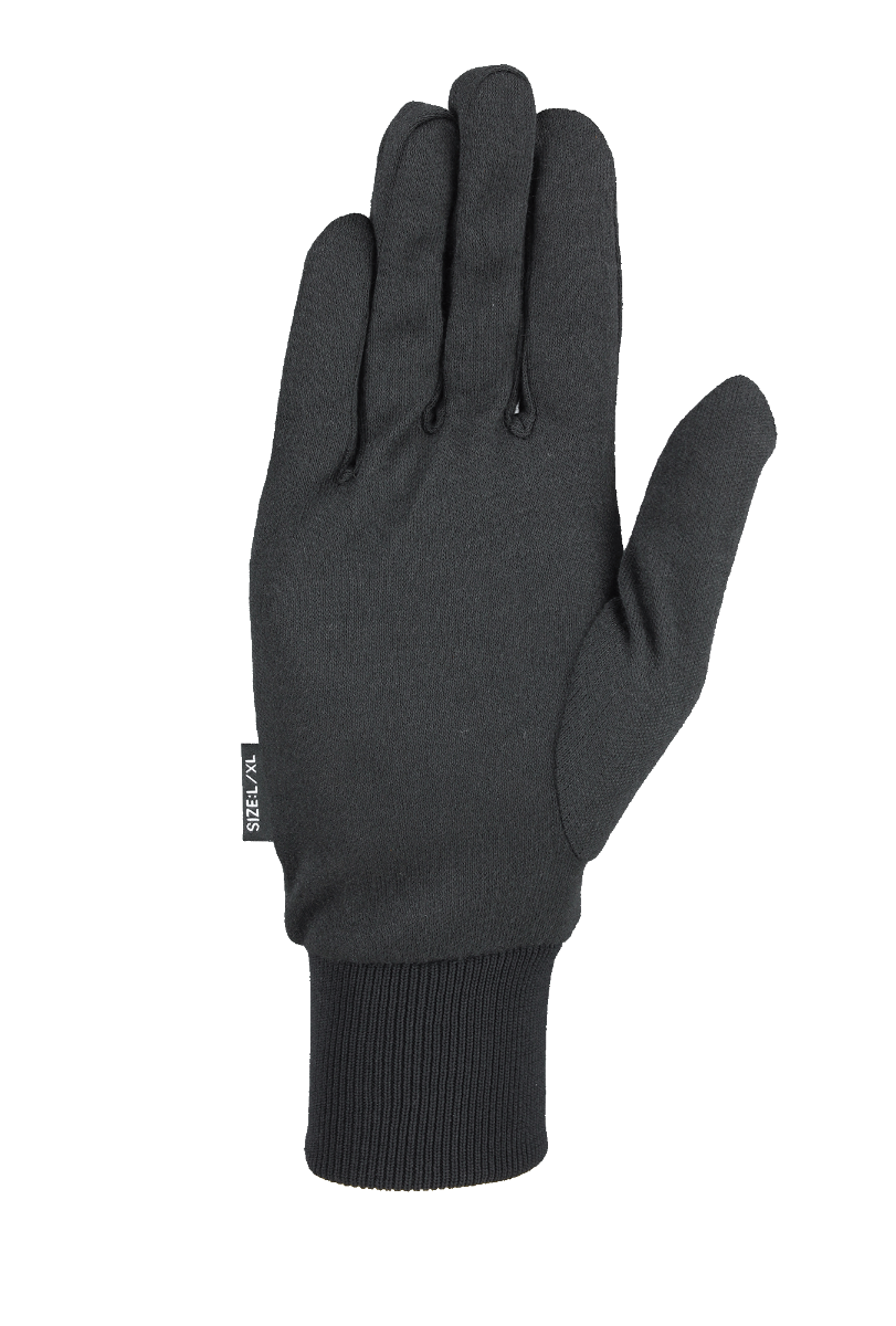 Sous-gant Seirus Thermax Heat Pocket noir, vue de la paume