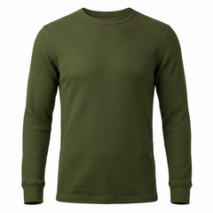 SOUS-VÊTEMENT HAUT LONG GAUFFRÉ KAKI - SOUS-VÊTEMENTS HAUTS